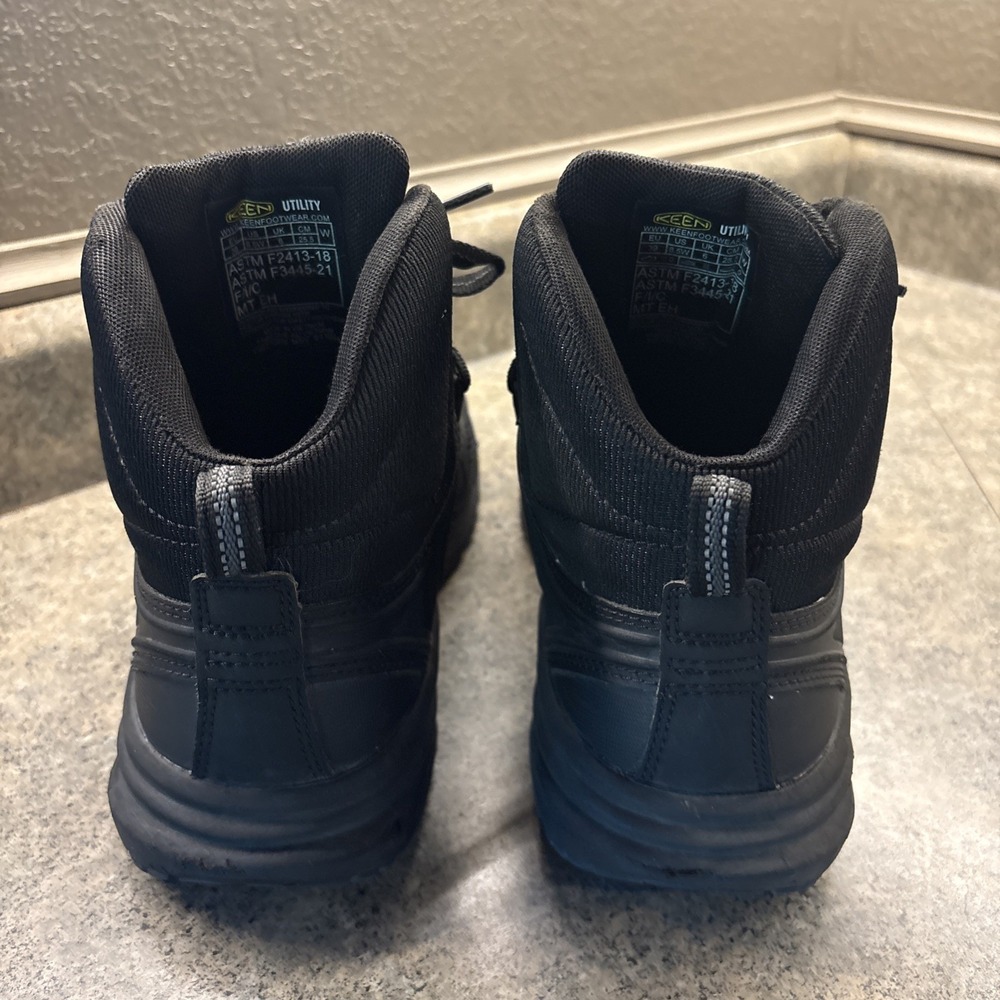 Keen MET MT EH Boots Black Work Boot Men's Size 8.5W ASTM F2413-18 F3445-21 - Picture 4 of 13